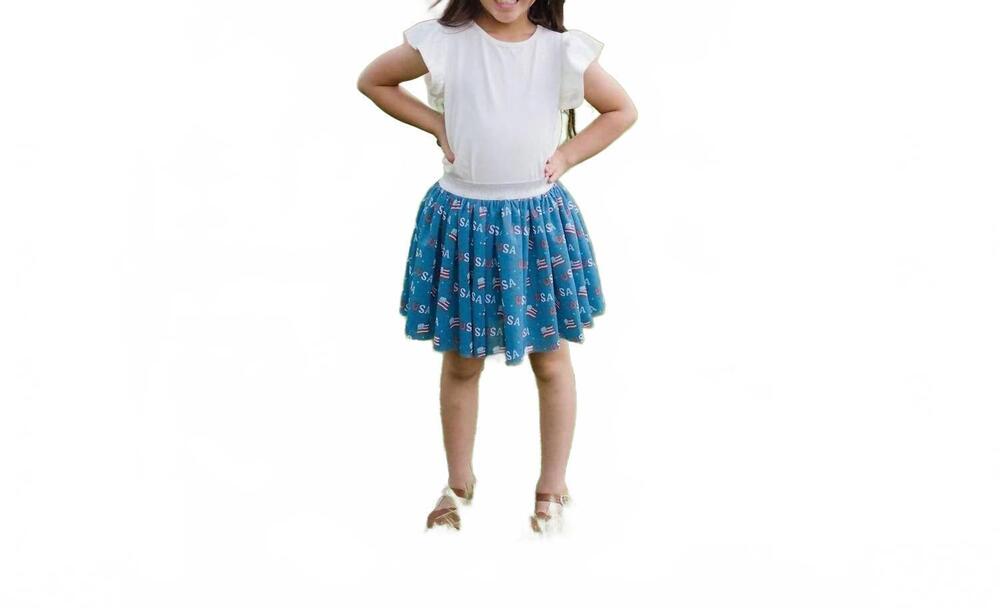 NEW OLLIE JAY tulle skirt in blue